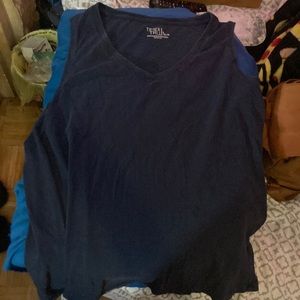 Time and tru woman size large 10/12 navy blue tank top
